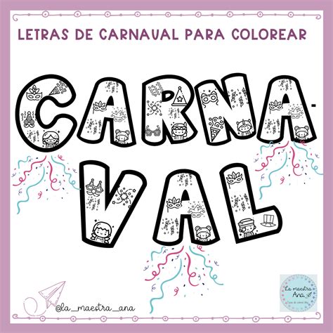Letras Carnaval Para Imprimir - Tizas de colores: LETRAS DE CARNAVAL