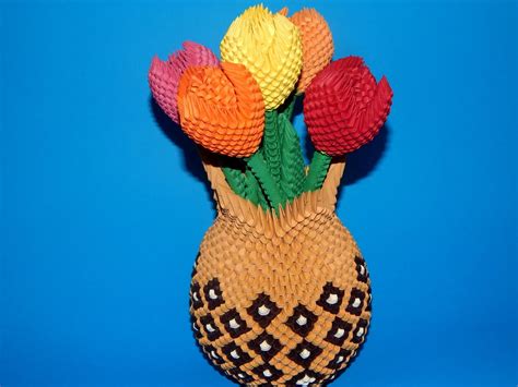 3d Origami Vase Tutorial Part1