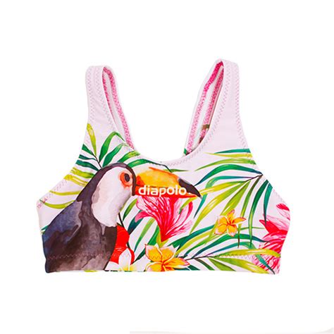 Thick Strap Bikini Top Toucan Diapolo