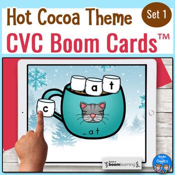 Hot Chocolate CVC Word Boom Cards With Missing Initial Sounds TpT