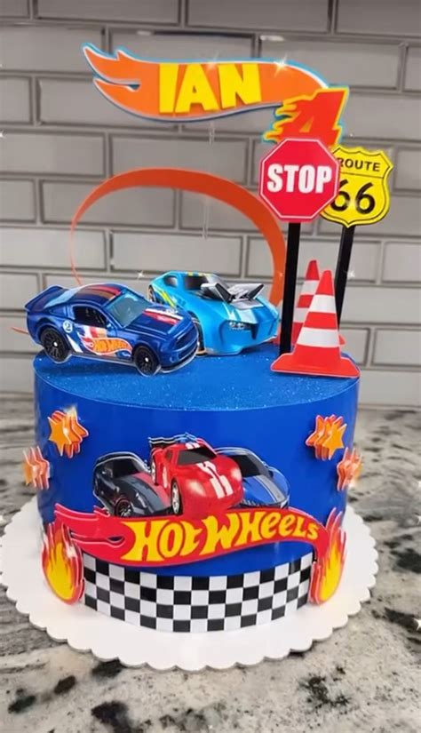 Hot Wheels Theme Cake Topper Ver 2 Etsy