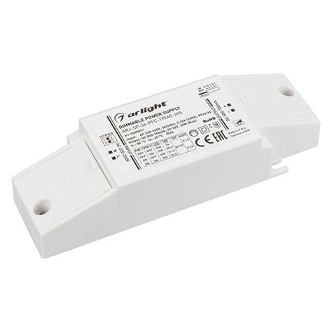 Блок питания ARJ-SP-36-PFC-TRIAC-INS (36W, 30-52V, 0.5-0.7A) (Arlight ...