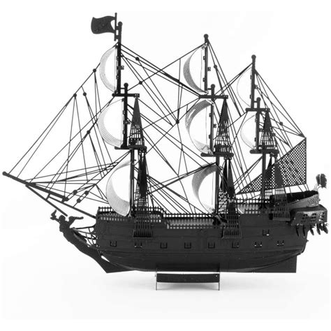 Fascinations ICONX Black Pearl Ship Black Version 3D Metal Model Kit