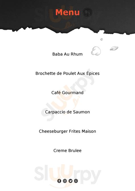 Les Saveurs Du Monde menù Saintes Menu Fuudies Sluurpy