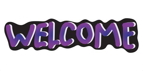 Welcome word with graffiti art design 21393517 Vector Art at Vecteezy