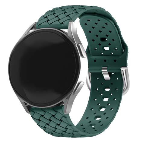 Polar Ignite Braided Silicone Strap Dark Green