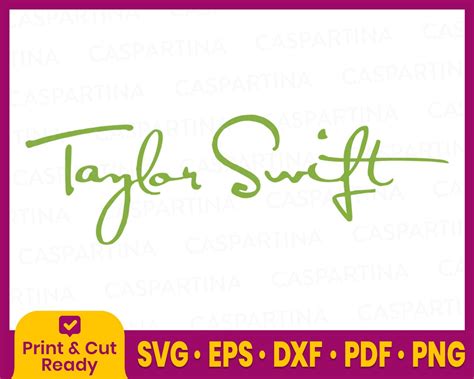 Taylor Swift Svg Taylor Swift Logo Svg Taylor Swift Instant Etsy India