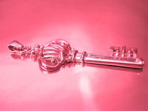 Ornate Pink Key Stock Photo Image Of House Security