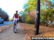 K Public Nudity Bicycle Riding Ebony Babe Upskirt Booty Tiny Msnovember Xxx Mobile Porno