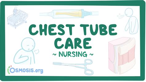 Chest tube care: Nursing: Video & Causes | Osmosis