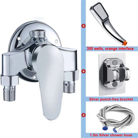 G Bathtub Shower Faucet Hot And Cold Water Mixing Valve Bathroom Set Countertop Mounted