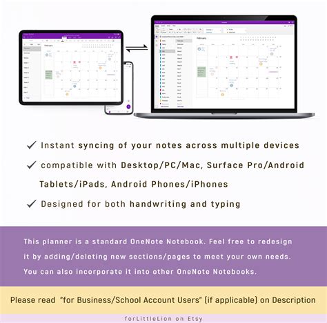 Onenote Digital Planner Undated With Hyperlinks One Note Etsy Canada