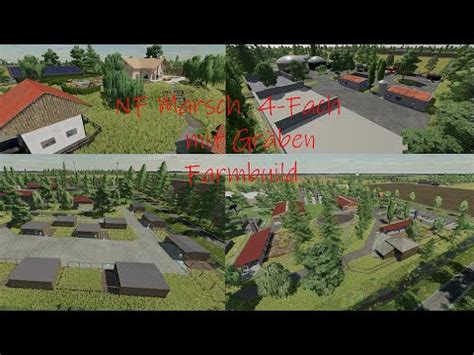 LS22 FS22 Farmbuild NF Marsch 4 Fach mit Gräben mit Savegame YouTube