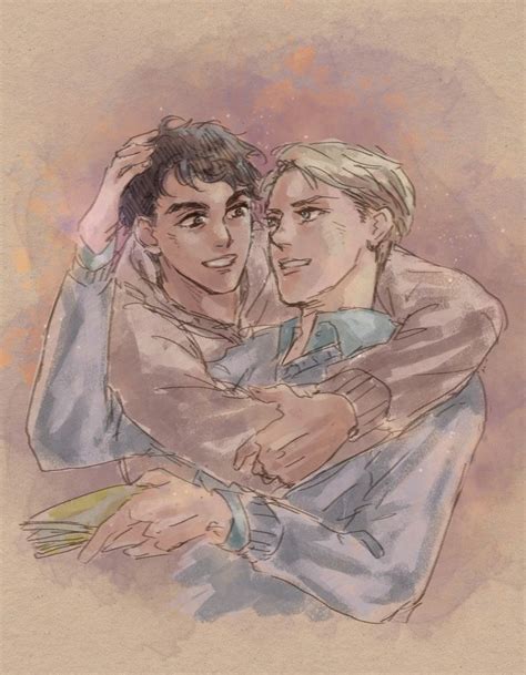 Alex And Henry Blue Art Red And White Gay Art