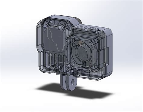 Fichier STL Cadre et étui pour GoPro Hero 10 Hero 9 Naked DIY Plan