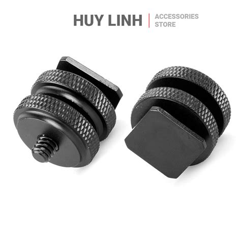 Ngàm Đế chuyển Hot Shoe máy ảnh ra inch mẫu khóa chốt vặn Bằng kim loại phay CNC chuẩn