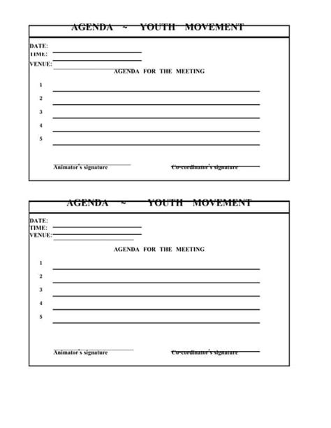 agenda youth edited