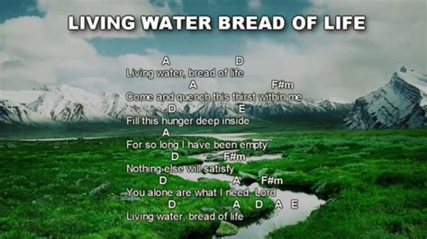 Living Water Bread Of Life Worship Song With Lyrics And Chords YouTube