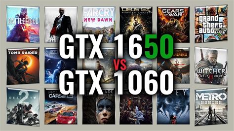 Gtx 1650 Vs Gtx 1060 Benchmarks Gaming Tests Review And Comparison 53 Tests Youtube