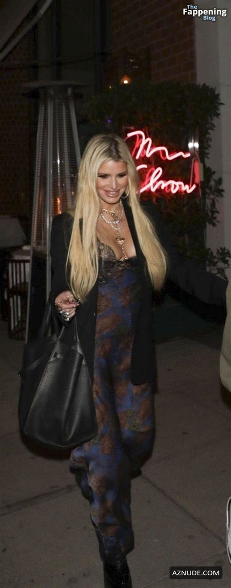 Jessica Simpson Sexy Spotted Showing Off Her Hot Cleavage At Mr Chow For Celebration In Beverly