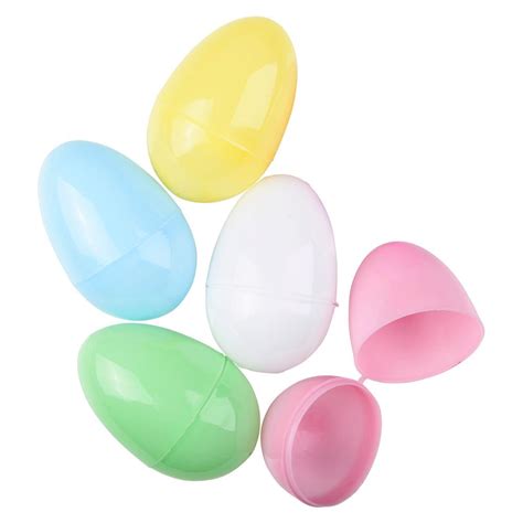3 Assorted Plastic Fillable Easter Eggs Amols