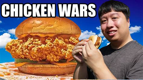 Which Fast Food Restaurant Has The Best Fried Chicken Sandwich Chicken Wars Youtube