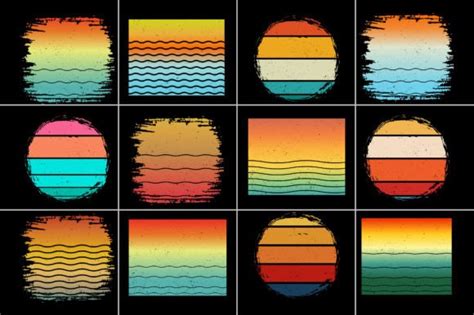 Vintage Grunge Retro Sunset Graphic By T Shirt Design Bundle Creative