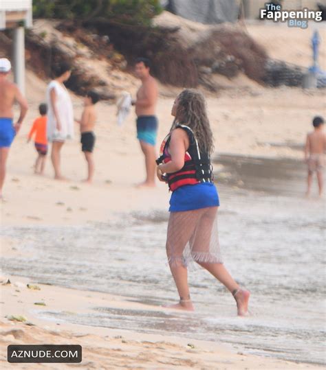 Rihanna Sexy Seen With A AP Rocky Flashing Her Hot Booty At A Beach In Barbados AZNude