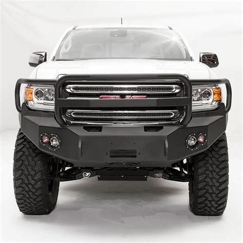 Fab Fours Gmc Canyon Premium Full Width Black Front Winch Hd