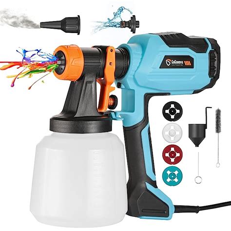 Buy HVLP Power Paint Sprayer GoGonova 1400ml Large Container Electric