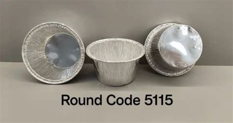 Double Diamond Silver Round Aluminium Foil Container For Event