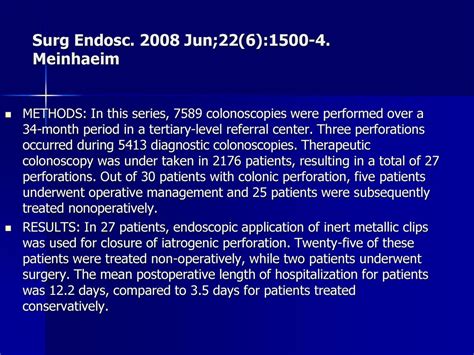 Polypectomy Perforation Clipping Ppt Download