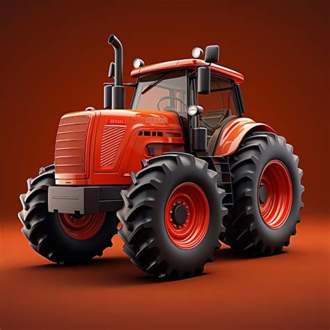 Desenho De Trator Realista - Trator ultra realista com renderização de keyshot de estilo ...