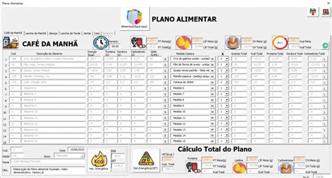 Modelo De Plano Alimentar Word