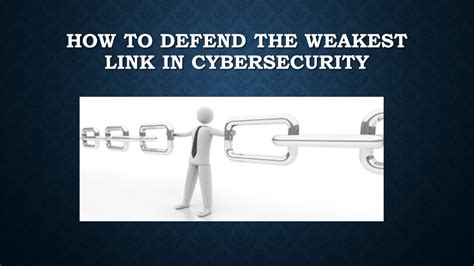 HOW TO DEFEND THE WEAKEST LINK IN CYBERSECURITY YouTube