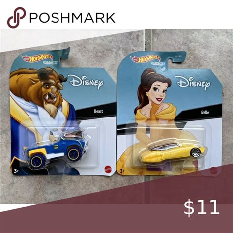 New Hot Wheels Disney Character Cars Belle Beast Belle And Beast Disney Beast Hot Wheels