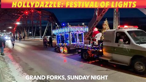 Hollydazzle Festival Of Lights In Downtown Grand Forks Sunday Night