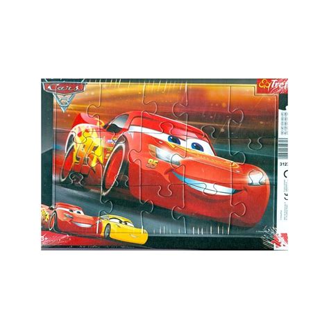 Trefl Puzzle w Ramce 15 Elementów CARS AUTA 31271