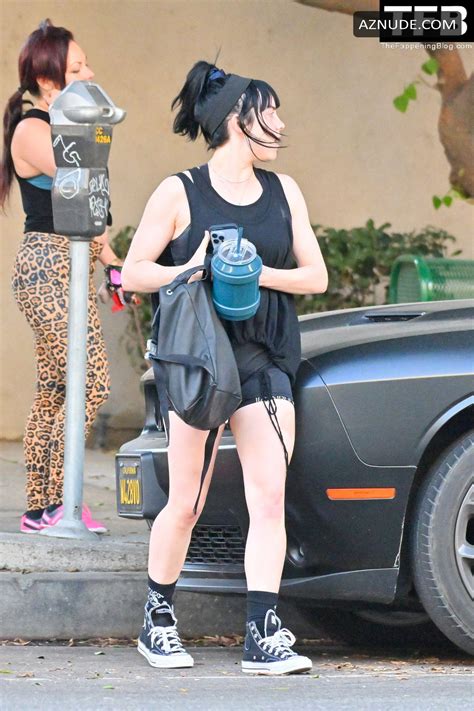 Billie Eilish Sexy Seen Flaunting Her Hot Legs Wearing Shorts In Studio City Aznude
