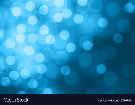 Abstract Bokeh Light On Soft Blue Background Vector Image