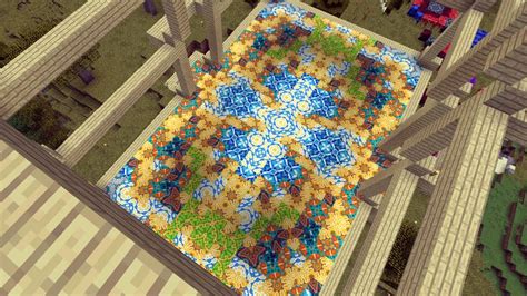 Temple Floor S Done Mixed Glazed Terracotta Pattern Minecraft Minecraft Designs