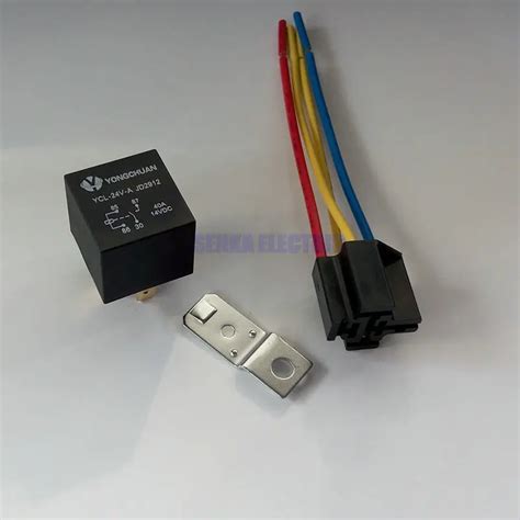4Pins/5Pins 40A Car Relay JD1912 2912 1914 DC 12V/24V with Socket-in ...