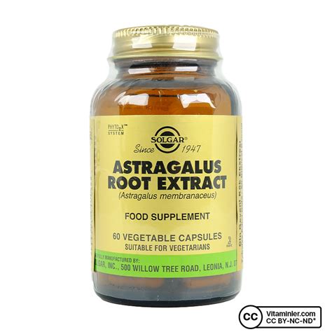 Solgar Astragalus Root Extract 60 Kapsül Vitaminler