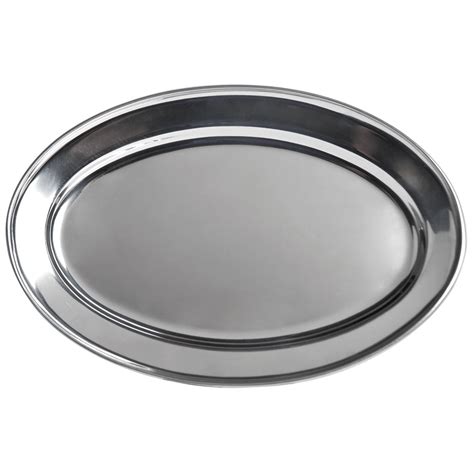 15 3 4 X 8 1 2 Oval Stainless Steel Platter