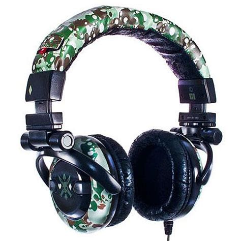 Skullcandy Hf88 Skc12 Gi Green Camo Stereo Headphones Free Shipping