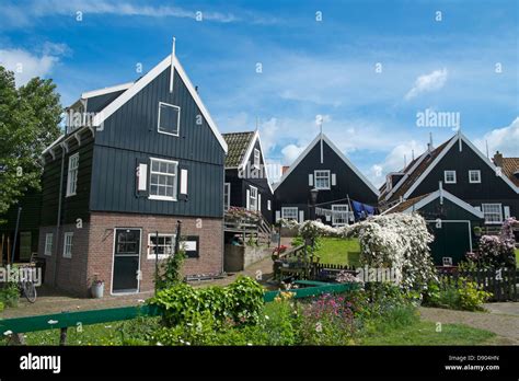 Netherlands. Marken, traditional Dutch houses Stock Photo - Alamy