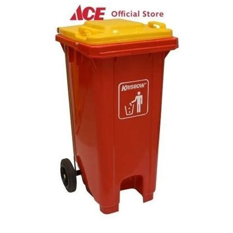 Jual Ace Krisbow Ltr Tempat Sampah Plastik Outdoor Dengan Roda