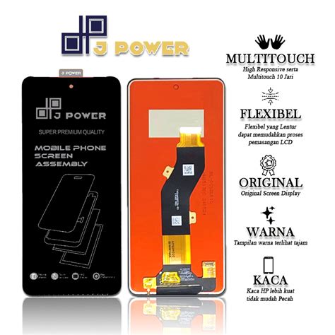 Jual LCD TOUCHSCREEN INFINIX SMART 8 X6525 SMART 8 PLUS X6526 HOT 40I X6528B SPARK 20C LCD