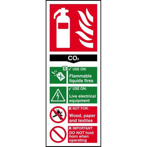 Co2 Fire Extinguisher Sign Ese Direct