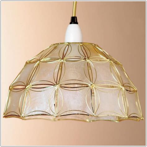 Shell Lamp Shades Ceiling Lights Lamps Home Decorating Ideas M9qxw1bk1j